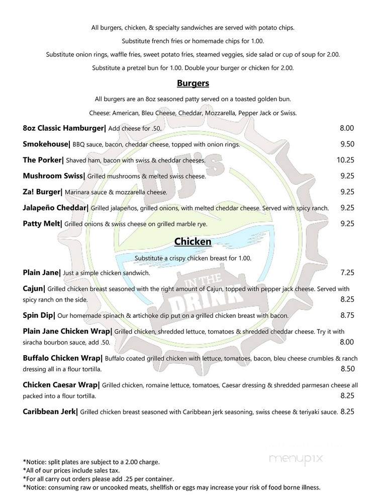 In the Drink - Lake Geneva, WI menu_pic