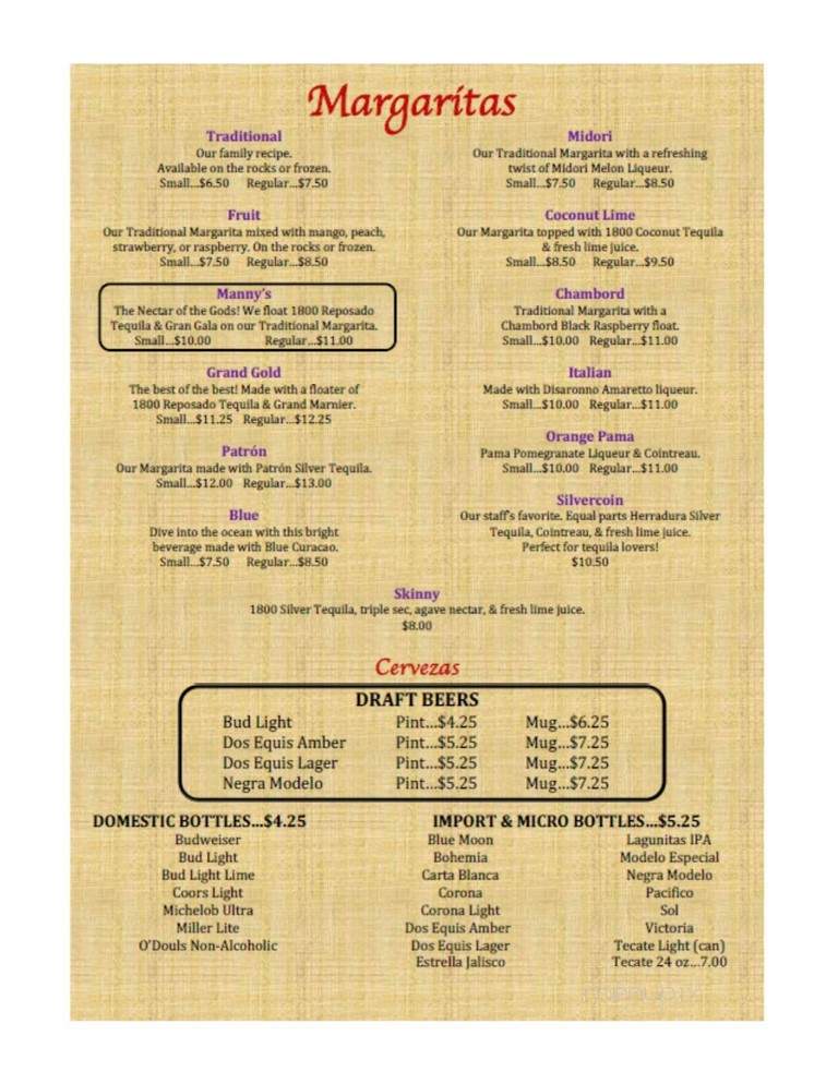 Senior Manuels - Colorado Springs, CO menu_pic