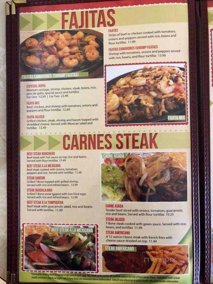 El Nopal Mexican Restaurant - Bethany, MO menu_pic