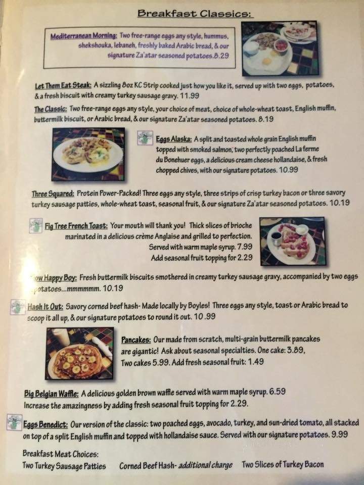 The Fig Tree Cafe & Bakery - Lees Summit, MO menu_pic