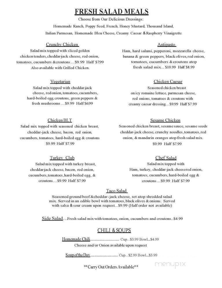Loggers Depot - West Branch, MI menu_pic