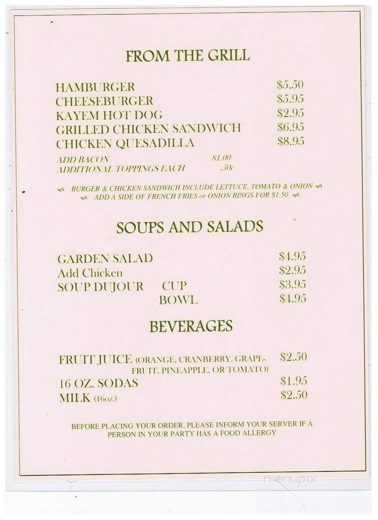Rafferty's Pub - Marshfield, MA menu_pic