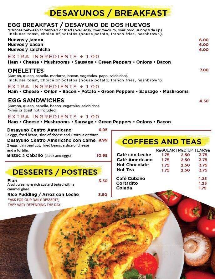 Pedrito's Cafe - Fort Lauderdale, FL menu_pic