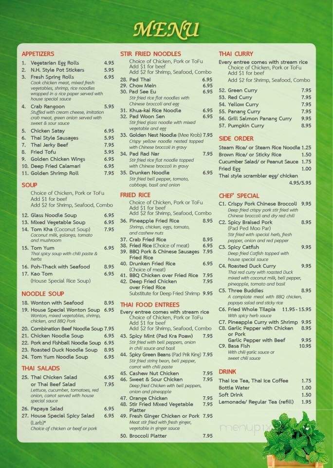 Thai Food To Go By Vongnudda - Las Vegas, NV menu_pic
