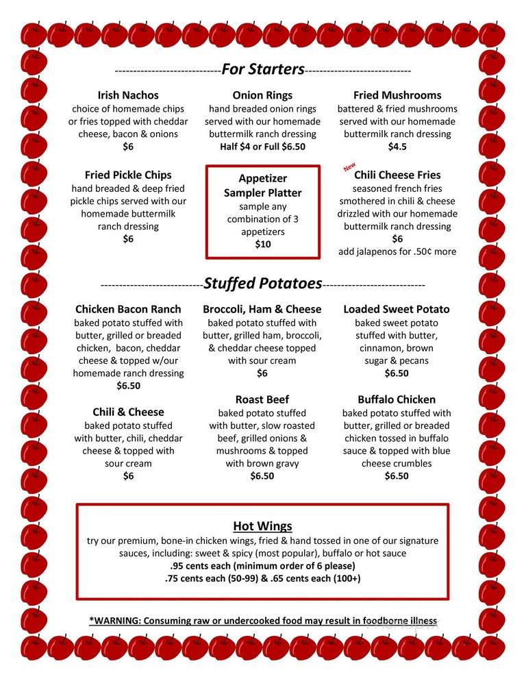 Ashleys - Sikeston, MO menu_pic