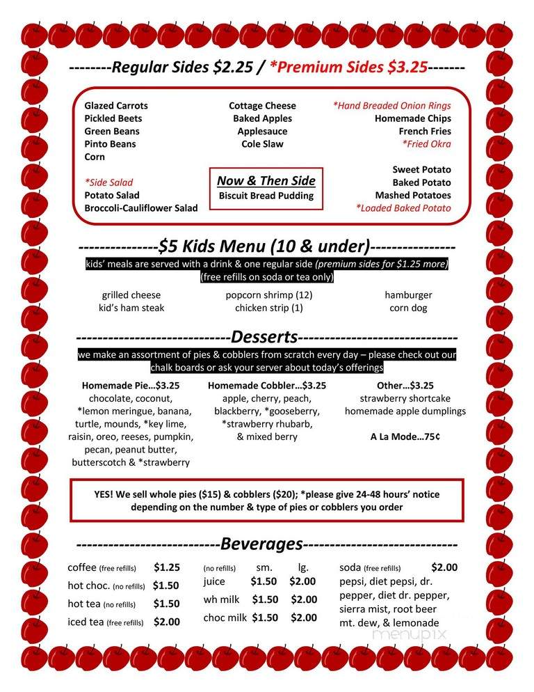 Ashleys - Sikeston, MO menu_pic