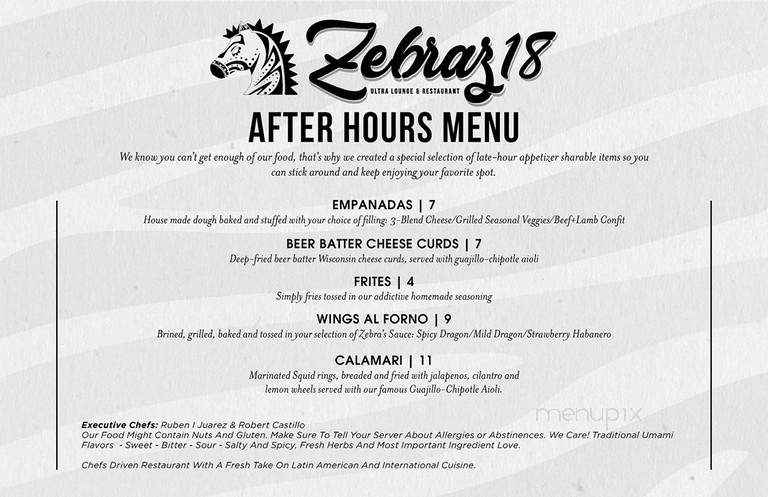Zedba - Chicago, IL menu_pic
