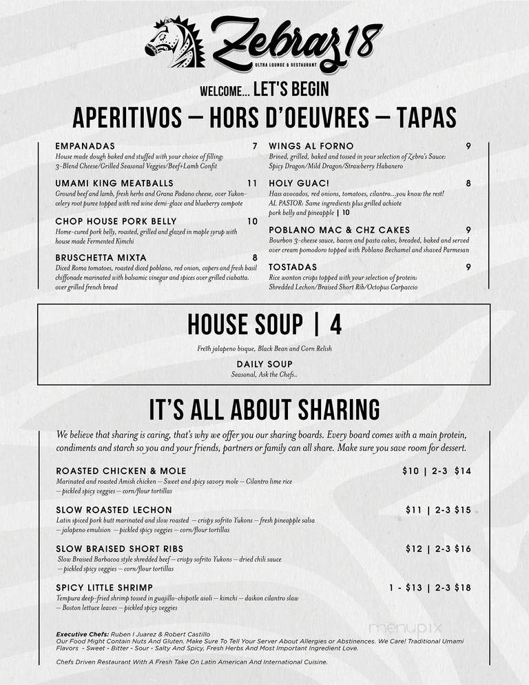 Zedba - Chicago, IL menu_pic