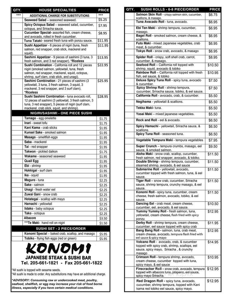 Konomi - Trussville, AL