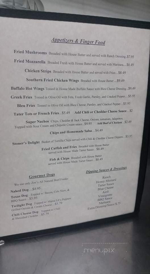 Twilight Exit - Seattle, WA menu_pic