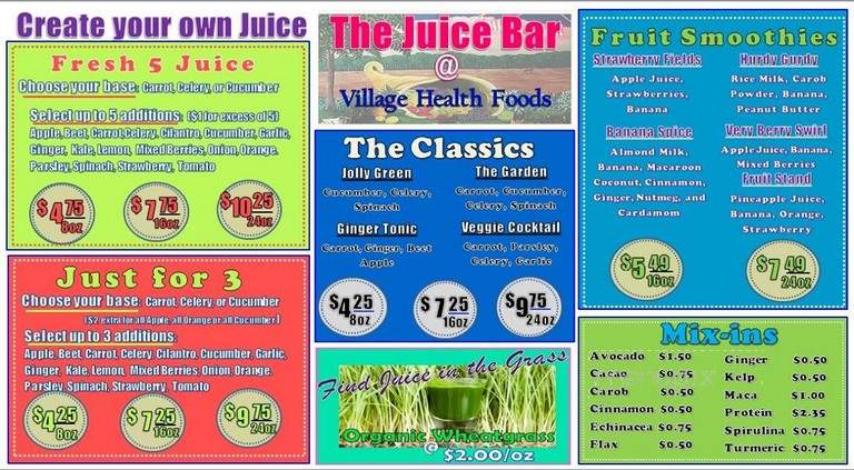 Village Health Foods Juice Bar - Modesto, CA