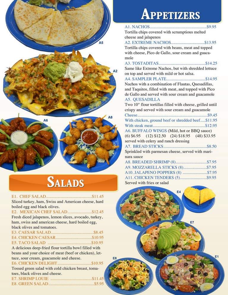 Agave Mexican Restaurant - Sitka, AK menu_pic