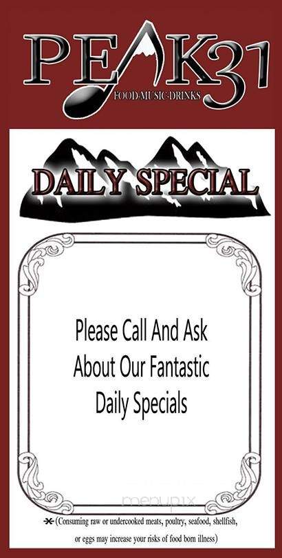 George's Union Station - Colorado Springs, CO menu_pic