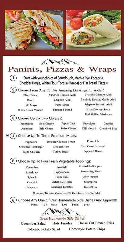 George's Union Station - Colorado Springs, CO menu_pic
