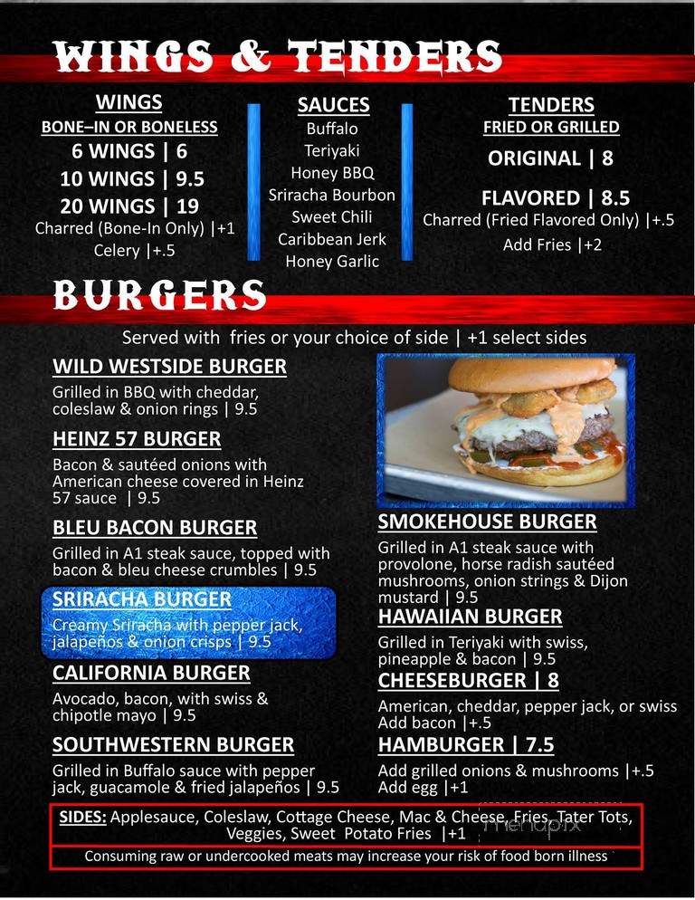 WestSide Grill & Bar - Lees Summit, MO menu_pic