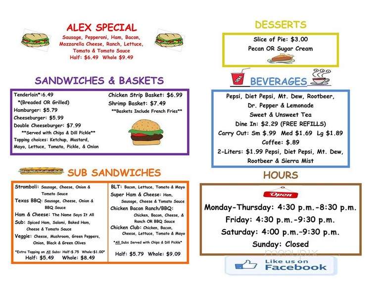 Colfax Pizza King - Colfax, IN menu_pic