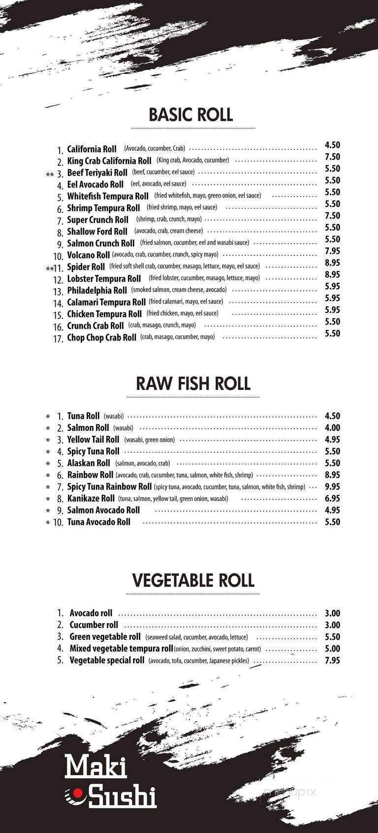 Sake House - Alpharetta, GA menu_pic