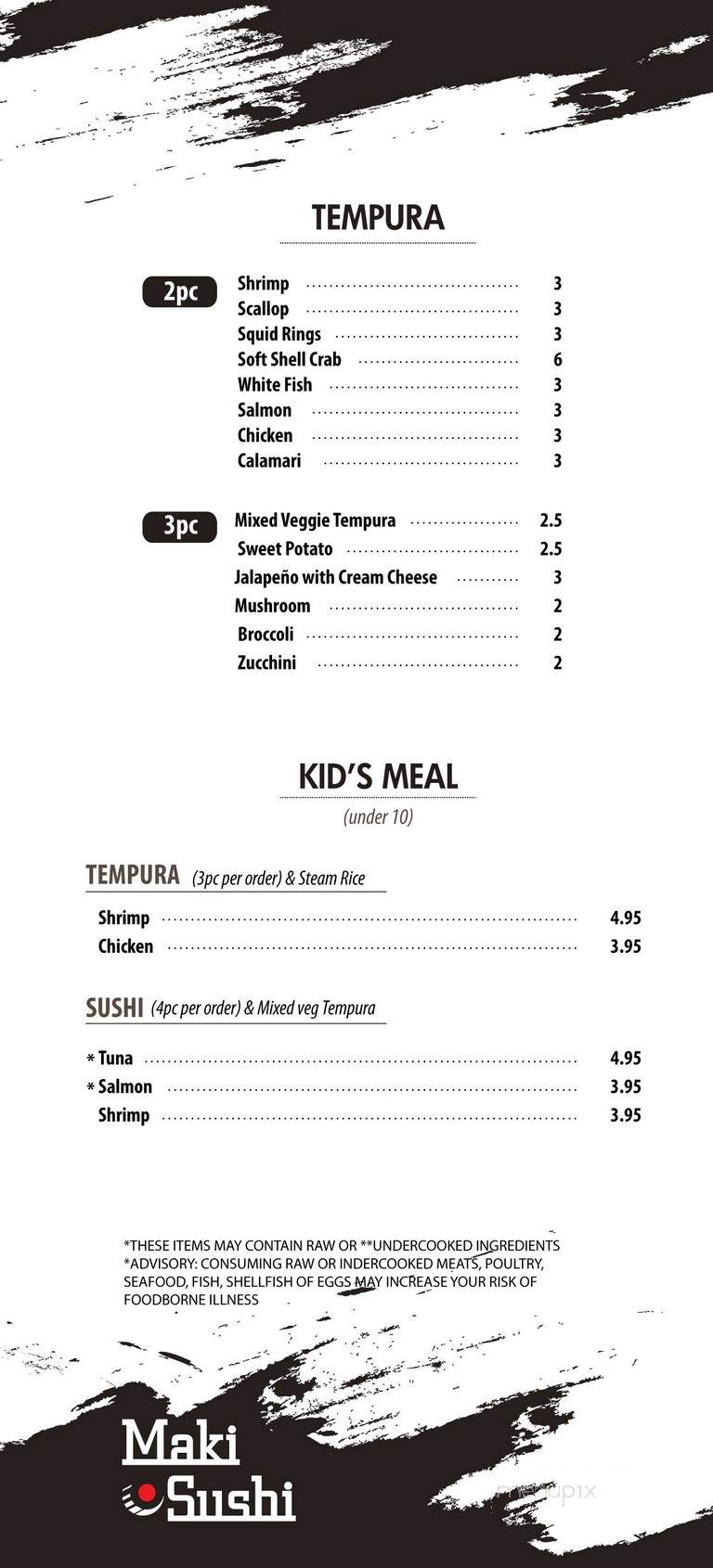 Sake House - Alpharetta, GA menu_pic