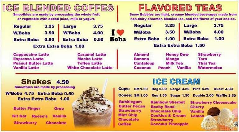 Woody's Yogurt Cafe - Santa Maria, CA menu_pic