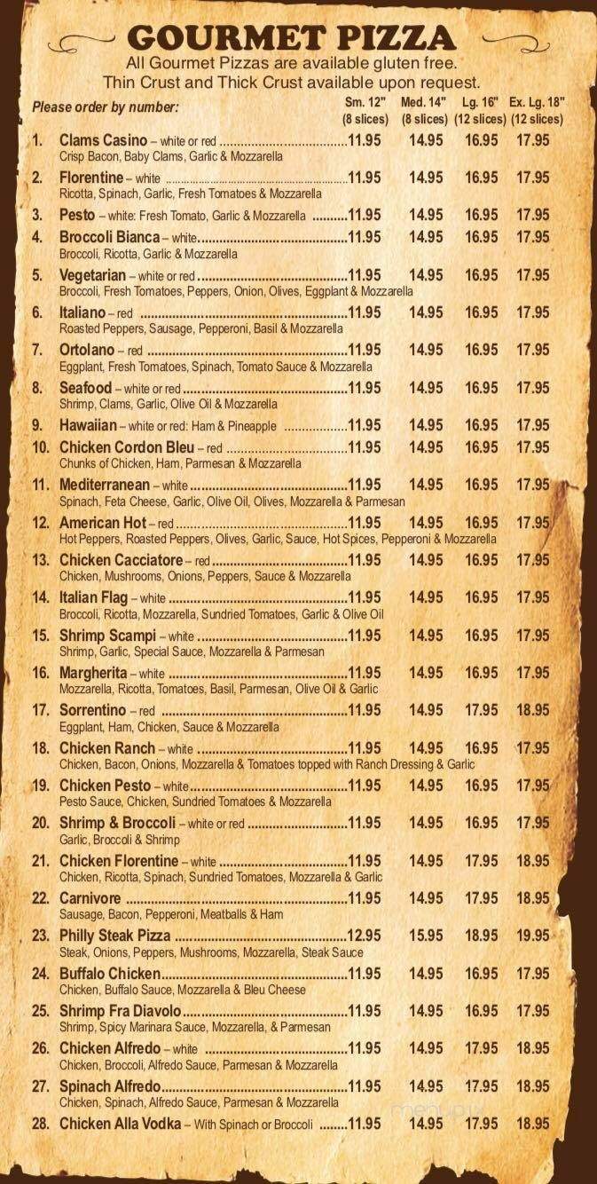 Paradise Pizza - Oakville, CT menu_pic