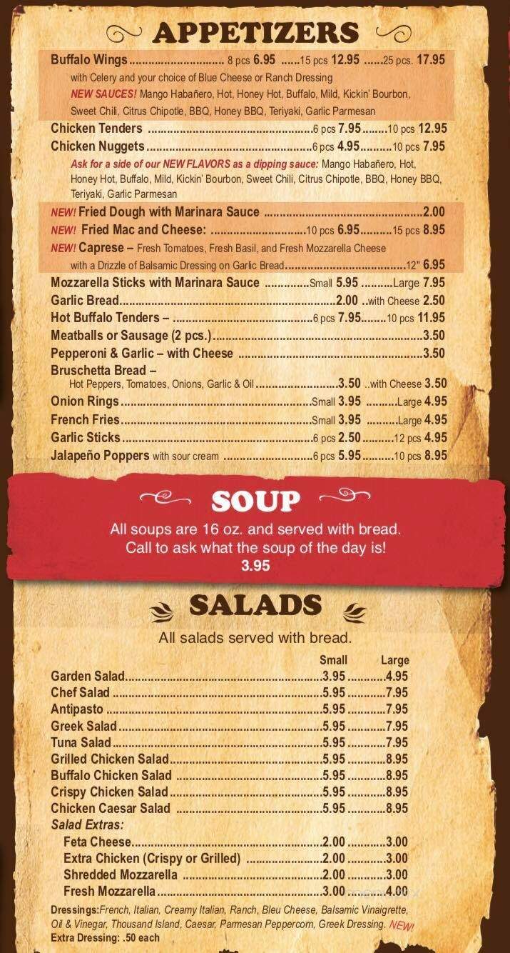 Paradise Pizza - Oakville, CT menu_pic