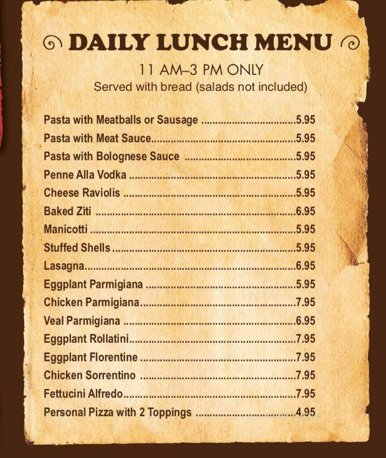 Paradise Pizza - Oakville, CT menu_pic