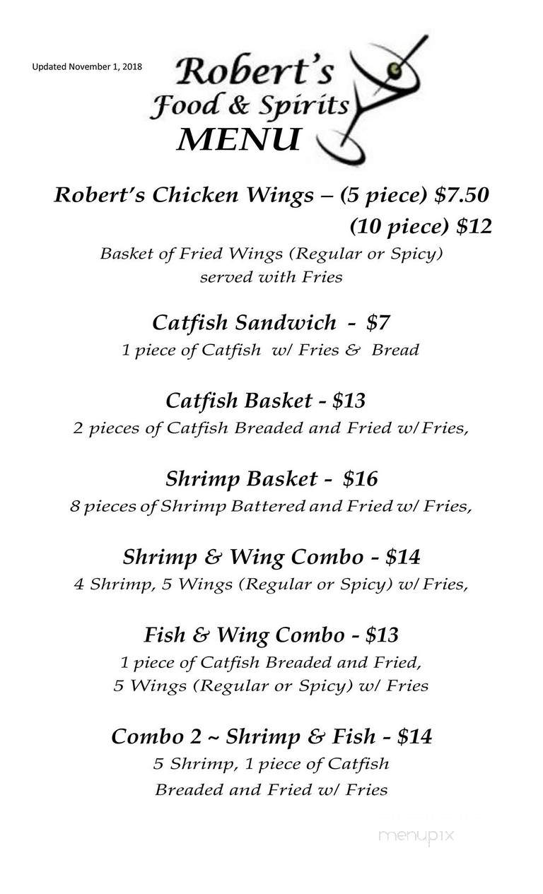 Robert's Food & Spirits - Toledo, OH