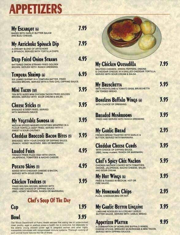 Michael's Bar & Restaurant - Rockford, IL menu_pic