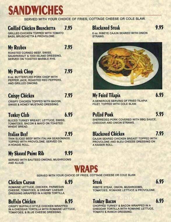 Michael's Bar & Restaurant - Rockford, IL menu_pic