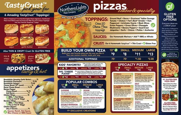 Northern Lights Pizza - Kansas City, MO menu_pic