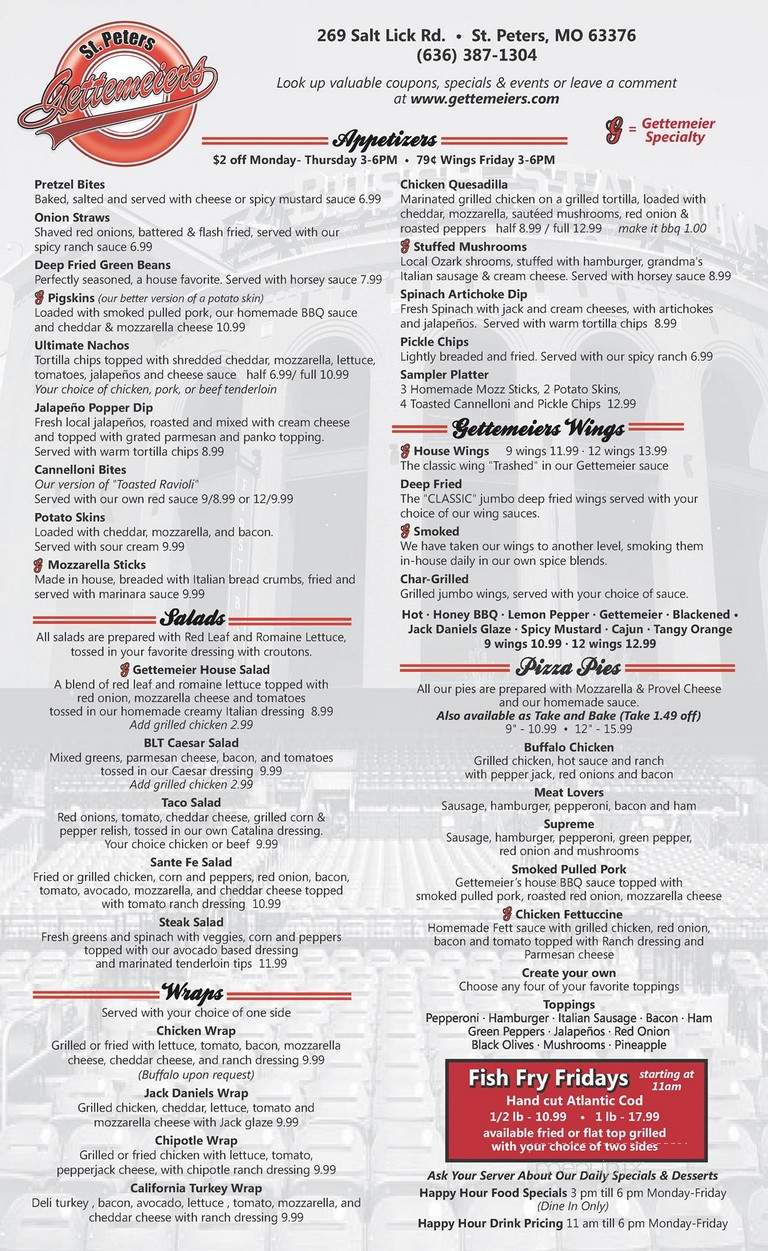 Puck's Cafe - Saint Louis, MO menu_pic