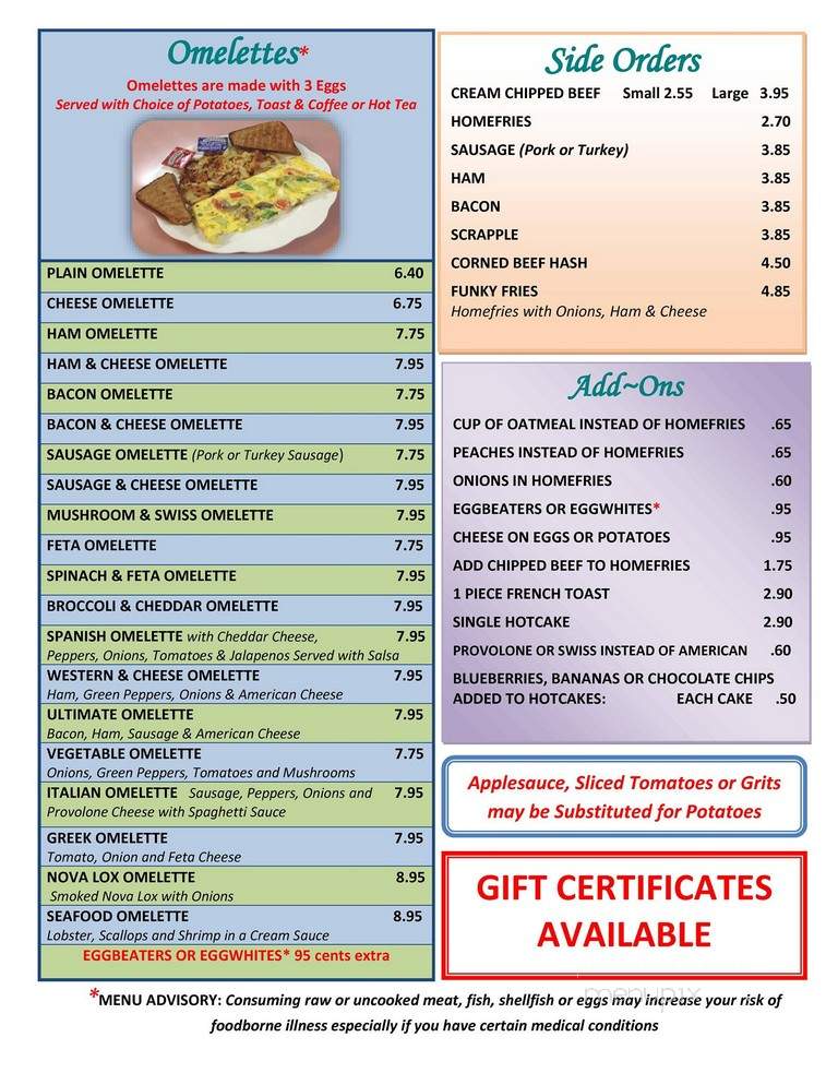 Brothers Family Dining - Mechanicsburg, PA menu_pic