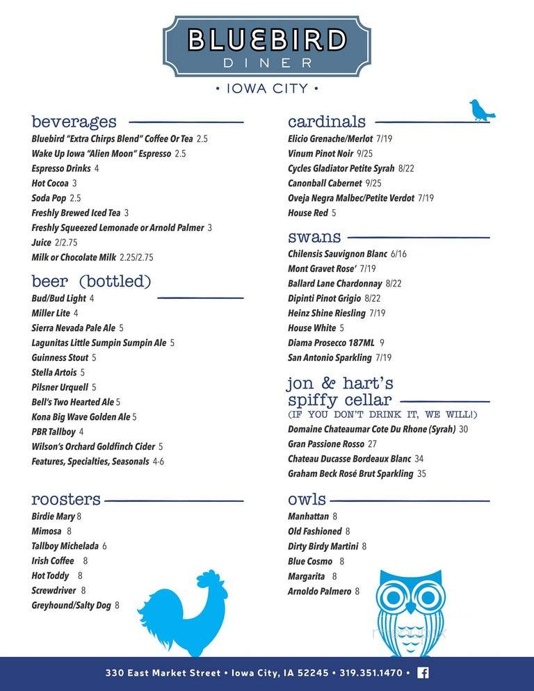 Bluebird Diner - Iowa City, IA