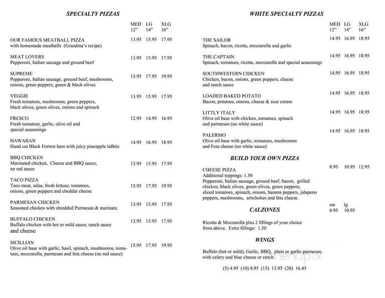 Big Al's Pizza - Hiawassee, GA menu_pic