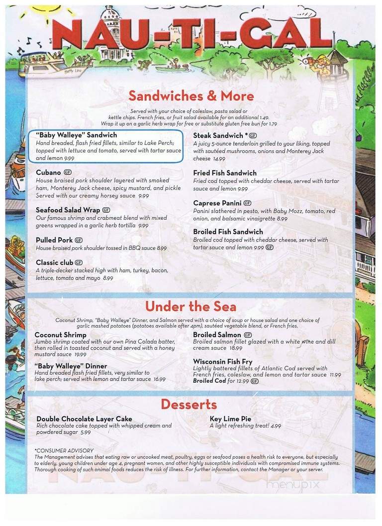Nau-Ti-Gal - Madison, WI menu_pic