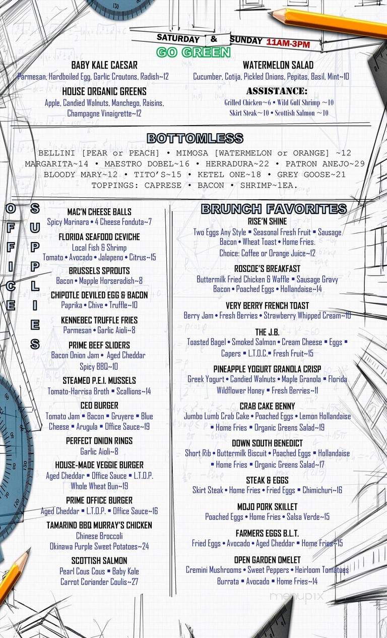 The Office - Delray Beach, FL menu_pic