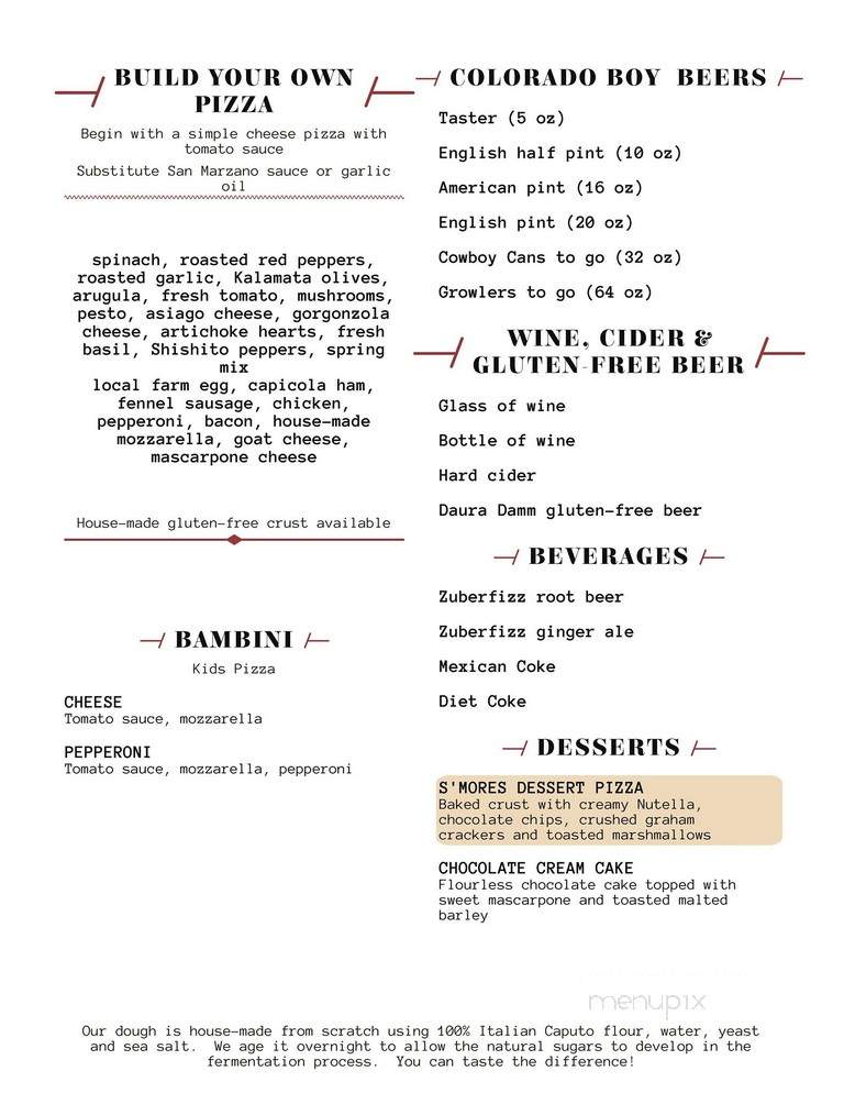 Colorado Boy Pub & Brewery - Ridgway, CO menu_pic
