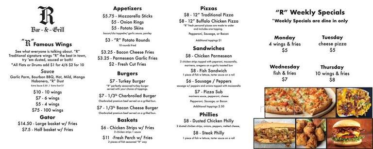 Goodtimes Pub & Grill - Canton, OH menu_pic