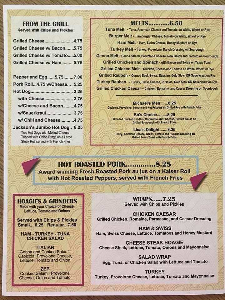 Jem - Norristown, PA menu_pic