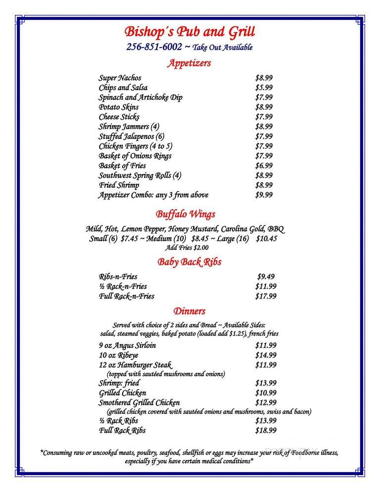 Bishop's Eastside Pub & Grill - Huntsville, AL