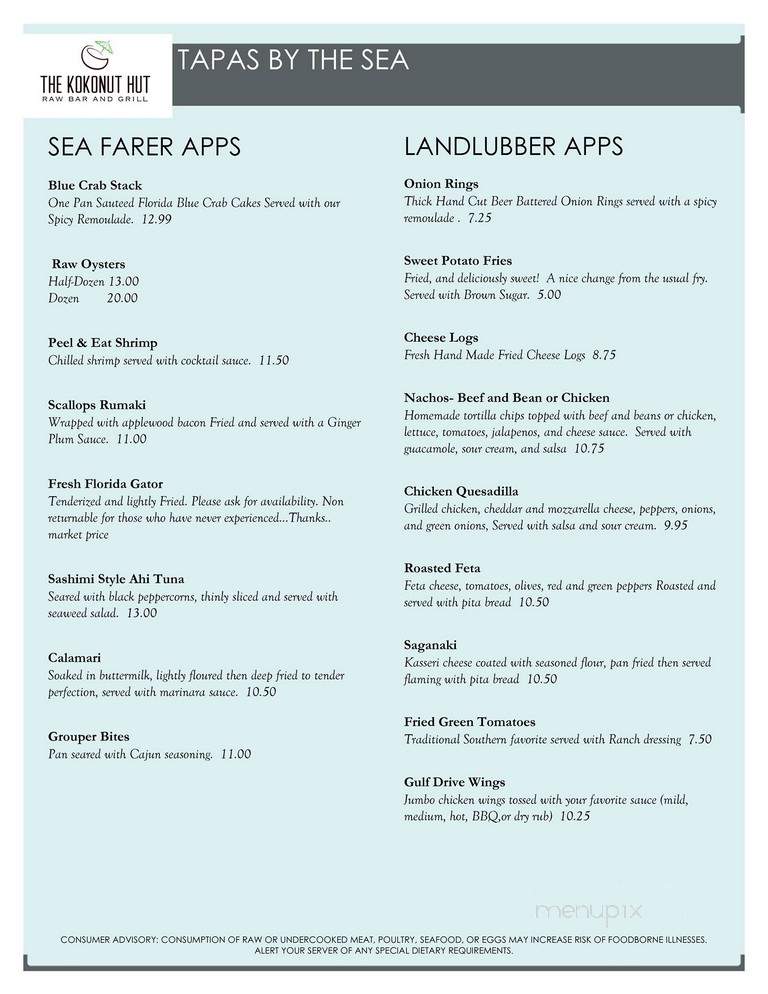 Merry-Go-Round Bar & Grill - Bradenton, FL menu_pic