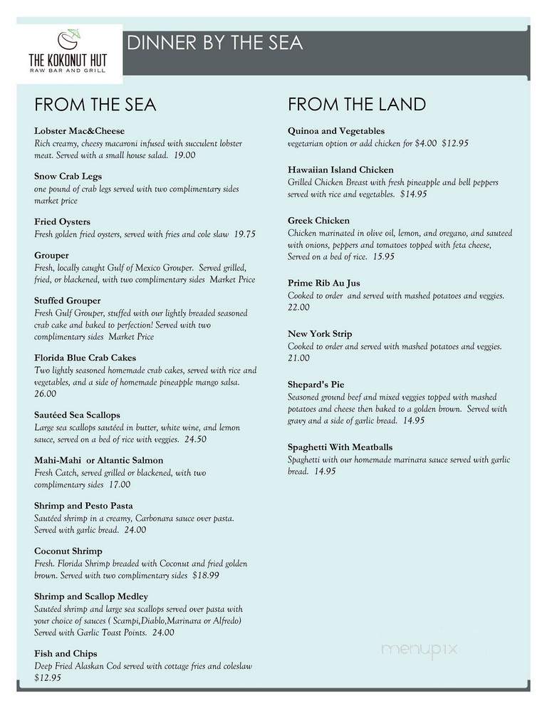 Merry-Go-Round Bar & Grill - Bradenton, FL menu_pic