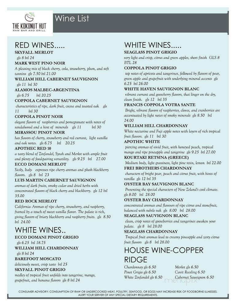 Merry-Go-Round Bar & Grill - Bradenton, FL menu_pic