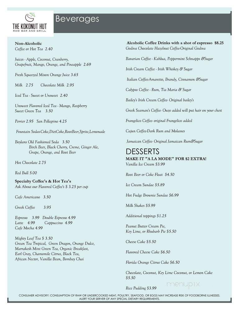 Merry-Go-Round Bar & Grill - Bradenton, FL menu_pic