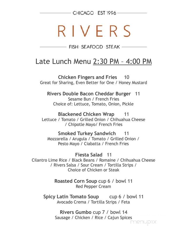 Rivers To Go - Chicago, IL menu_pic