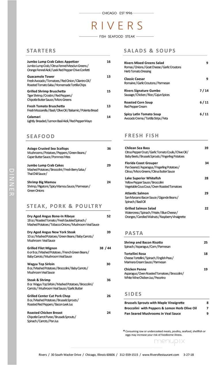 Rivers To Go - Chicago, IL menu_pic