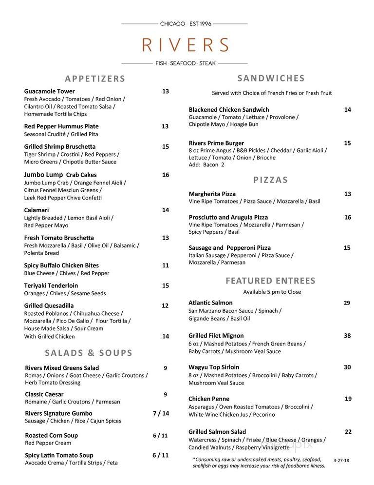 Rivers To Go - Chicago, IL menu_pic
