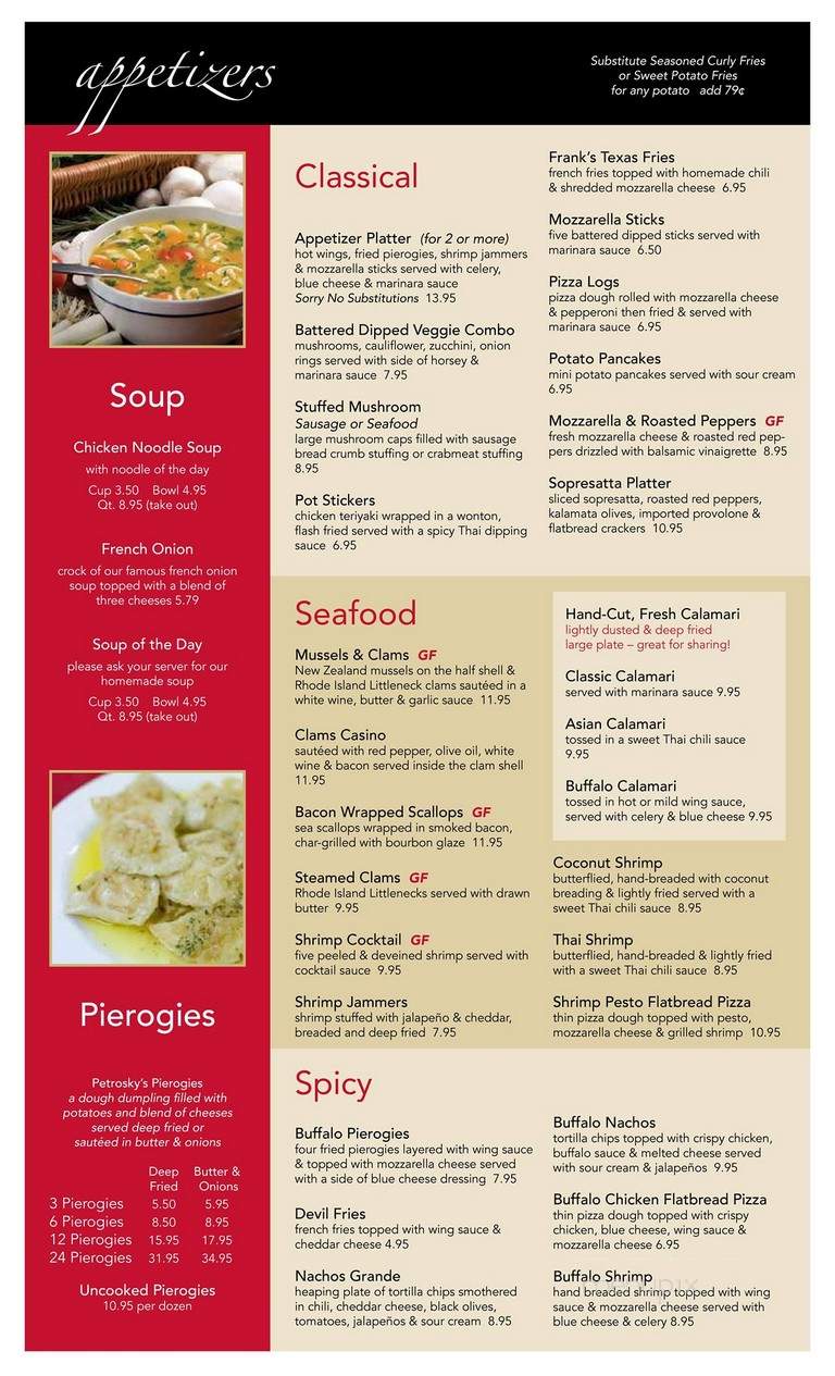 Frank's Place - Lancaster, PA menu_pic