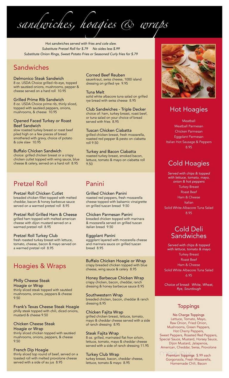 Frank's Place - Lancaster, PA menu_pic