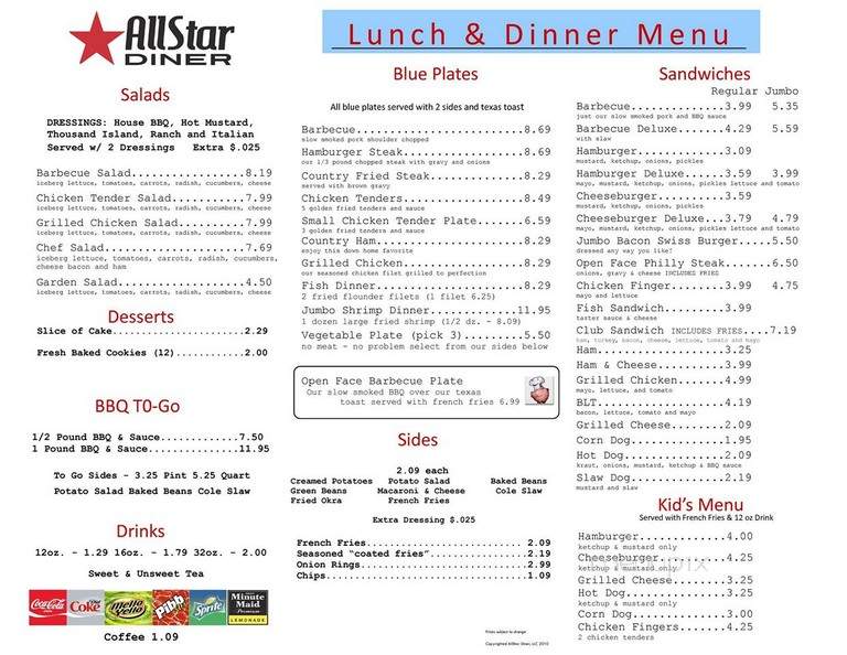 Allstar diner - Sylvan Springs, AL